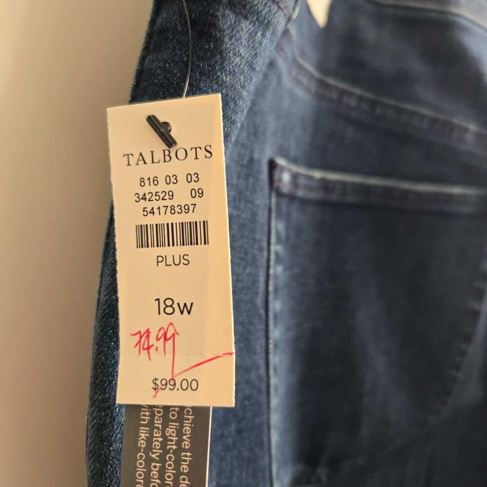 Womens NWT Talbots Ankle Jeans - 18W - Picture 4 of 6